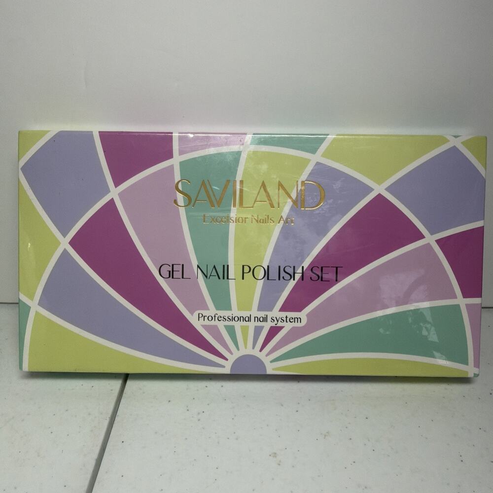 SAVILAND Glitter Gel Polish Set - 6 Colors 10ML Reflective Gel Nail Polish Kit